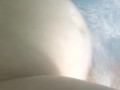 Pregnant mermaid in whirpool/ belly inflation/water belly enema/water belly bulge