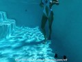 Camsoda - Sexy Brunette Plays With Her Pussy Underwater