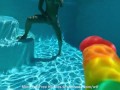 Camsoda - Sexy Brunette Plays With Her Pussy Underwater