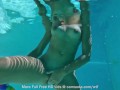 Camsoda - Sexy Brunette Plays With Her Pussy Underwater