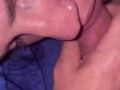 Close up POV I let him use my mouth as a pocket pussy 😈💦👄 Cums on my mouth!
