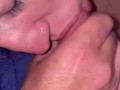 Close up POV I let him use my mouth as a pocket pussy 😈💦👄 Cums on my mouth!
