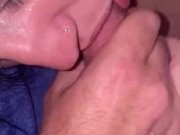 Close up POV I let him use my mouth as a pocket pussy 😈💦👄 Cums on my mouth!