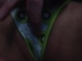 Sexy milf has a wet, fat pussy surprise under her kiwi panties for you