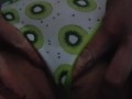 Sexy milf has a wet, fat pussy surprise under her kiwi panties for you