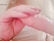 The many bracelets dildo jerk off! 