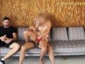 A Turkish Guy And A Spanish Guy Fuck A Fake Ass Hot Babe On A Crazy Threesome