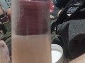 I pump my uncut cock with a penis pump