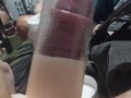 I pump my uncut cock with a penis pump