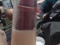 I pump my uncut cock with a penis pump