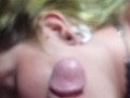 I cum on my girlfriends face while she pumps her nipple