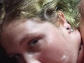 I cum on my girlfriends face while she pumps her nipple