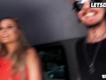 LETSDOEIT - German Nympho Barra Brass Sucks A Fat Cock In The Backseat Then Gets Slutted Out