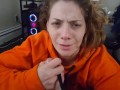 "Spew Baby, Spew!" - Heather Kane Talks Dirty as she Devours Cum in 20 Seconds