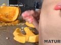 MATURE4K. Charmer gives muff to stepson for hot bonking in the kitchen