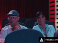 RISKY BLOWJOB For Movie Theatre PERVS! CAUGHT!