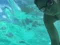 Sequins and stockings, underwater handstands, shiny tights, realise swimsuit in public, compilation