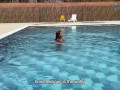 Paisa Colombiana es follada en la piscina - Andrea Pardo