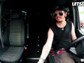 LETSDOEIT - Slutty Fake Tits Whore Queen Paris Fucked In The Backseat By Fat Cock