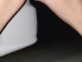 DESPERATION pussy pee along highway near Calling Lake Alberta - close traffic