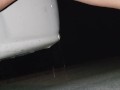 DESPERATION pussy pee along highway near Calling Lake Alberta - close traffic