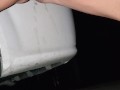 DESPERATION pussy pee along highway near Calling Lake Alberta - close traffic