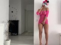 sexy show Halloween hot pink bitch play with dildo / CandyLuxxx