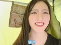 【中文字幕】在可灌500ml尿尿的大容量携带式洗手间里打飞机!? 幸亏有单人帐篷，所以在户外也可以露出呢...💕日本女孩,手交,Miki姐