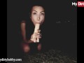 MyDirtyHobby - Ginabae Horny And Home Alone So She Gives Herself A Hard Throat Fuck With Her Dildo