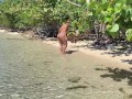 Fit Dominican Slut Gets Reverse Cowgirl Fuck On Public Beach Risk Someone Seeing
