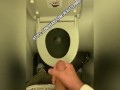 Wanking plane toilet