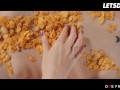 LETSDOEIT - Tattooed Babe Caomei Bala Gets Covered In Cereals Then Eaten Out By Her Lover