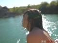 Sensual Babes Lick Pussies On The Lake