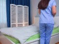 Hot nurse came to a patient and fucked him