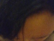 MILF Gagging on Perfect White Cock 