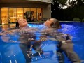 ANGELA WHITE - Hot Late Night Fuck with Gabbie Carter in the Pool