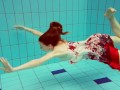 Marketa surprises you underwater being horny