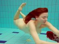 Marketa surprises you underwater being horny