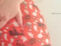 Cute Halloween pj pants tease! 