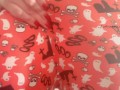 Cute Halloween pj pants tease! 