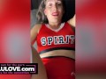 Slutty cheerleader cosplay babe sucks YOUR cock while licking shaft same time to fucking & cumshot on costume - Lelu Love