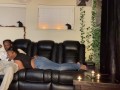 Kendale - movie night turned into hand job for stepson from bored stepmom