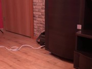 The slave licks the boots of his Dominatrix, sucks his heels and worships the legs of Mistress. Boot