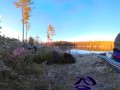 Sex on a reindeer skin next to a forest lake - RosenlundX - VR 360 - 5,7k 30fps