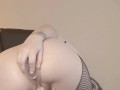 fucking and fingering my tight little asshole - busty goth pawg anal play