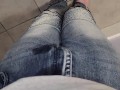 Trying to make it to the toilet before losing control and soaking my favorite skinny jeans POV