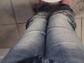 Trying to make it to the toilet before losing control and soaking my favorite skinny jeans POV
