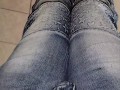 Trying to make it to the toilet before losing control and soaking my favorite skinny jeans POV