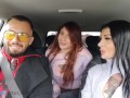 Fucking Tattooed Hitchhiker (Threesome)
