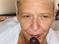 OM freakin G!Sucking the of this dick and sucking balls! Dam she got some good mouth! 🤬
